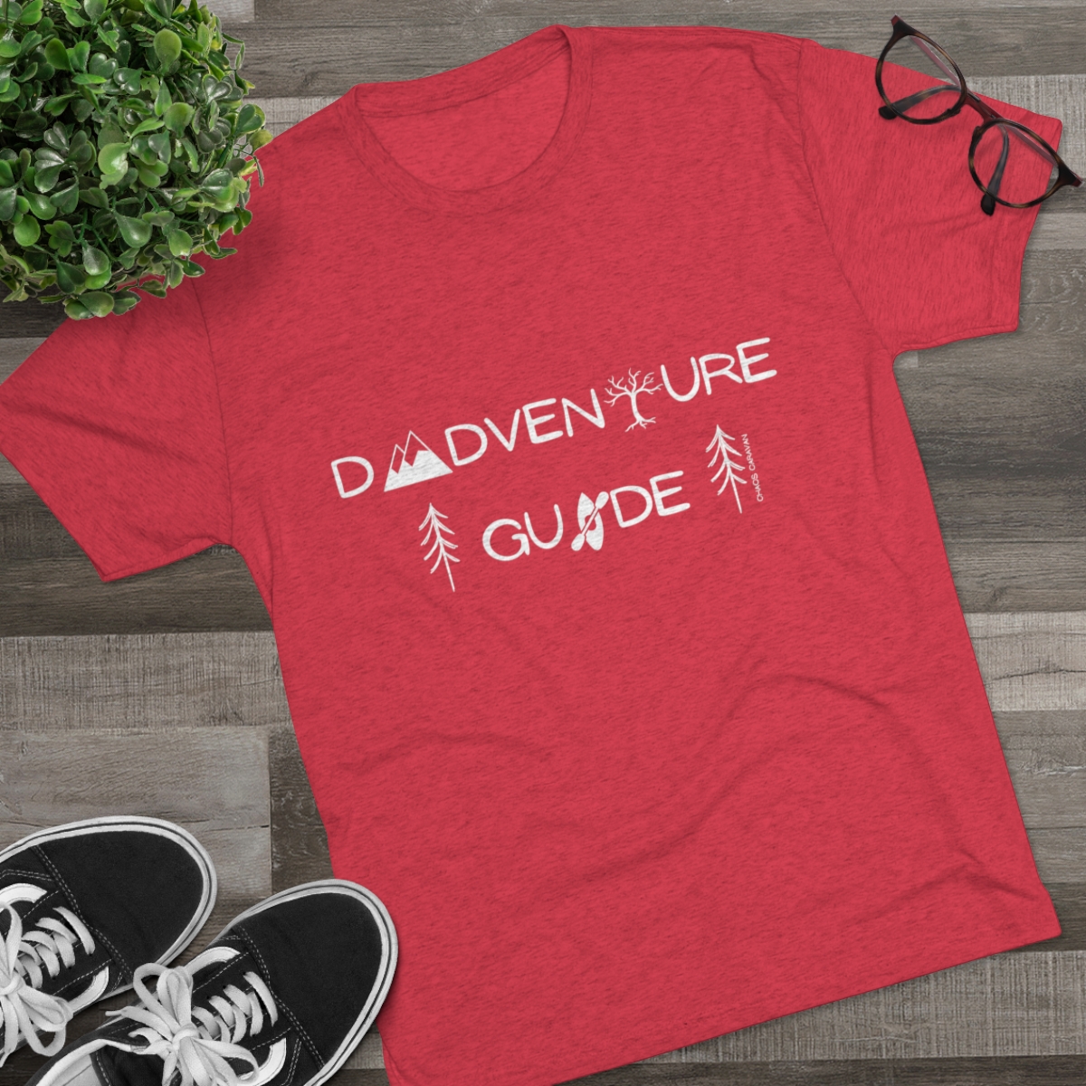 Dadventure Guide Tee | Dad Adventure Tee | Dad Gift | Father Tri-Blend Crew Tee - Image 39