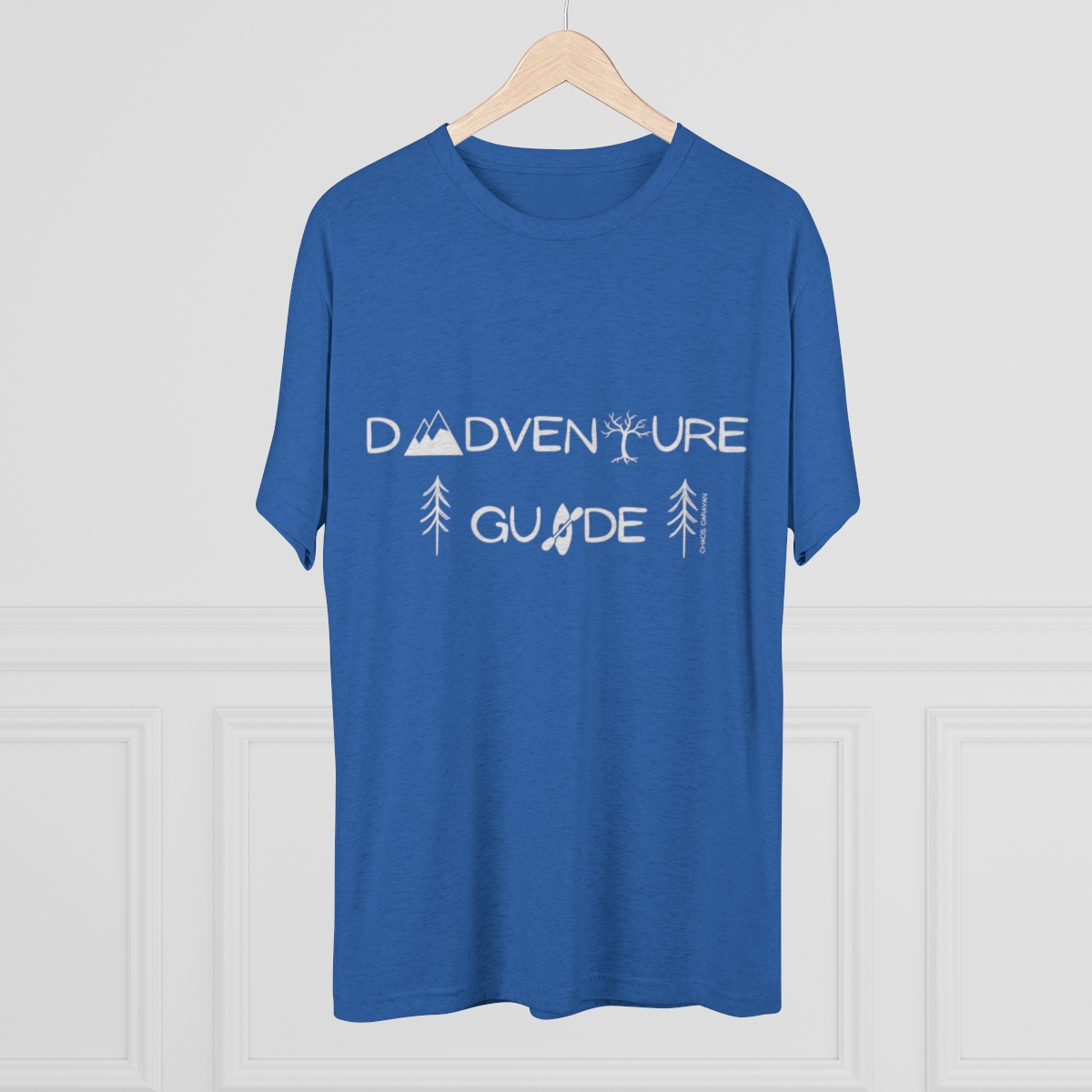 Dadventure Guide Tee | Dad Adventure Tee | Dad Gift | Father Tri-Blend Crew Tee - Image 4