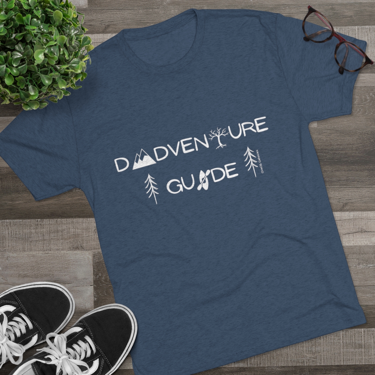 Dadventure Guide Tee | Dad Adventure Tee | Dad Gift | Father Tri-Blend Crew Tee - Image 27