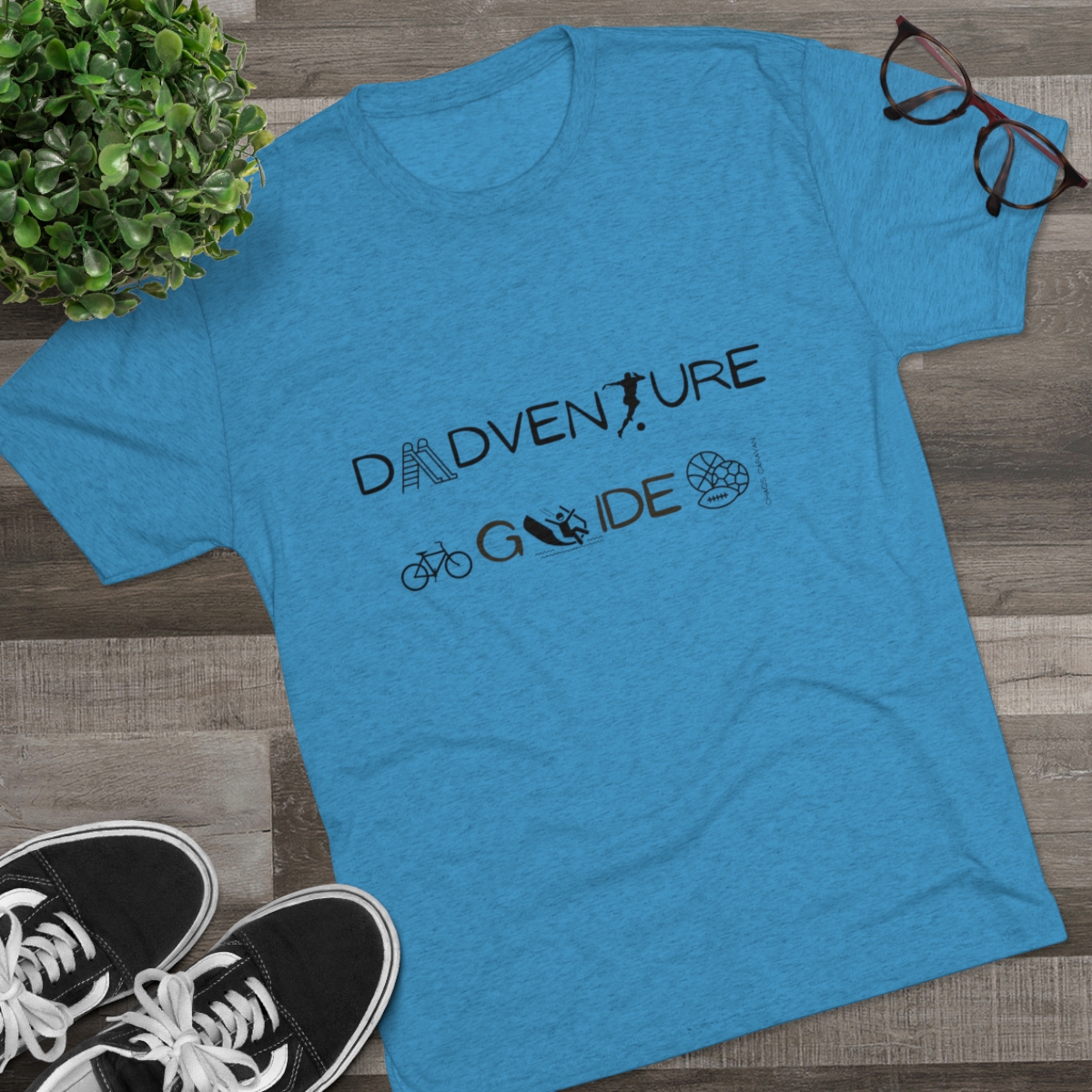Dadventure Guide: Parks Edition Tri-Blend Crew Tee - Image 11