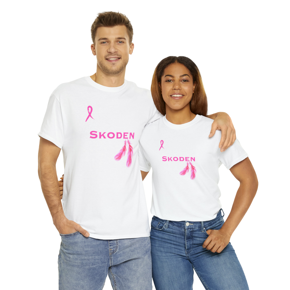 Saundra’s Revenge | Skoden | Breast Cancer Awareness Unisex Heavy Cotton Tee - Image 13