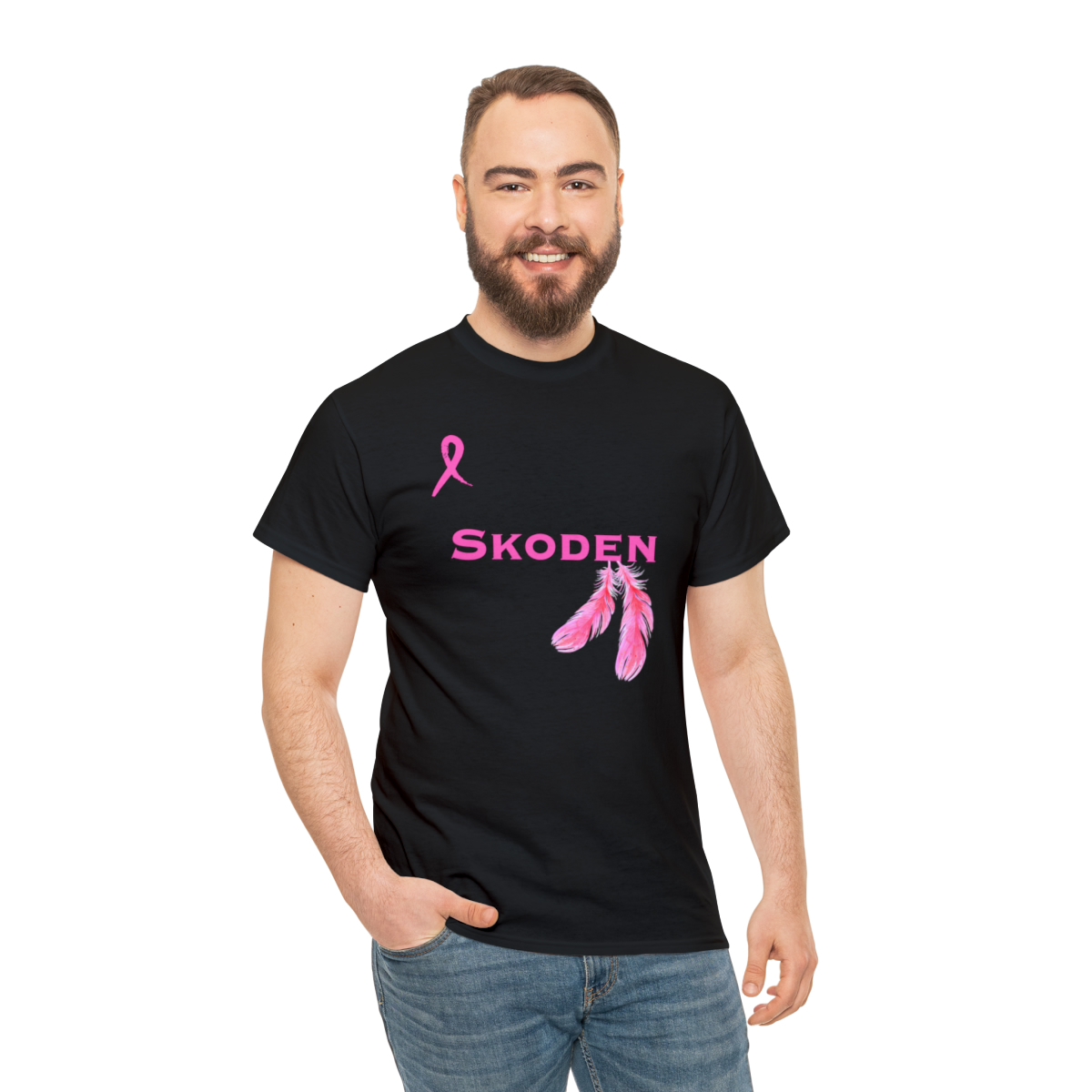 Saundra’s Revenge | Skoden | Breast Cancer Awareness Unisex Heavy Cotton Tee - Image 6