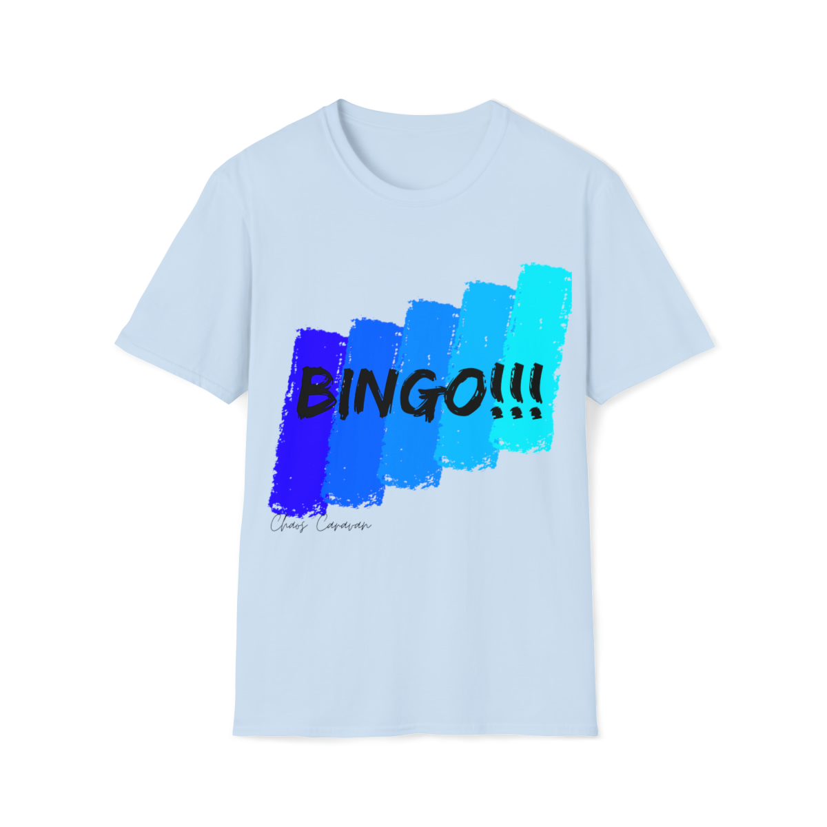 BINGO T-shirt | Bingo Color Slash Unisex Softstyle T-Shirt - Image 16