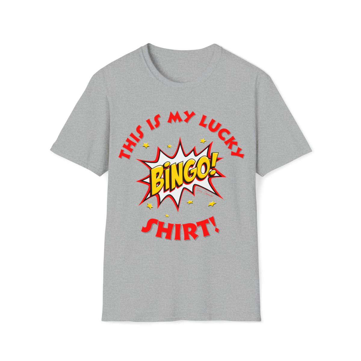 BINGO! Soft style T-shirt | Lucky BINGO Tee - Image 7