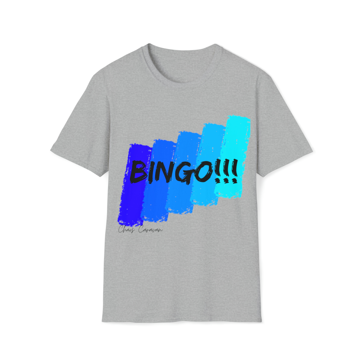 BINGO T-shirt | Bingo Color Slash Unisex Softstyle T-Shirt - Image 7