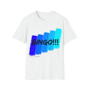 BINGO T-shirt | Bingo Color Slash Unisex Softstyle T-Shirt