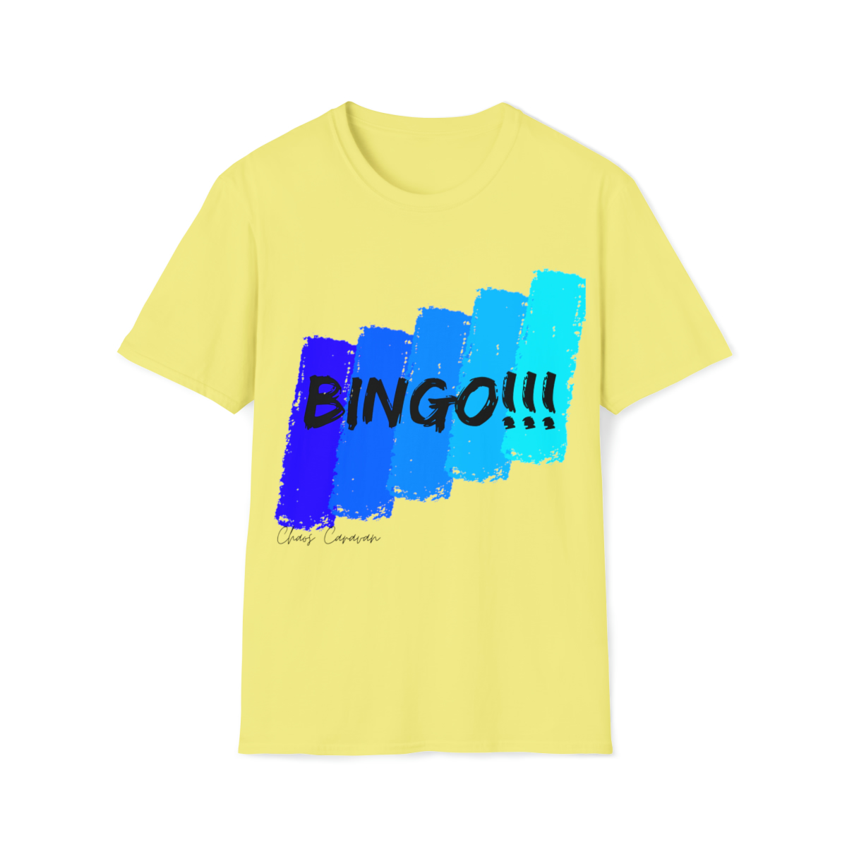 BINGO T-shirt | Bingo Color Slash Unisex Softstyle T-Shirt - Image 13