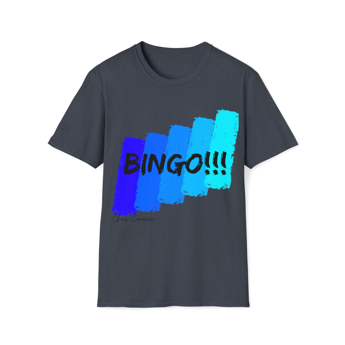BINGO T-shirt | Bingo Color Slash Unisex Softstyle T-Shirt - Image 19