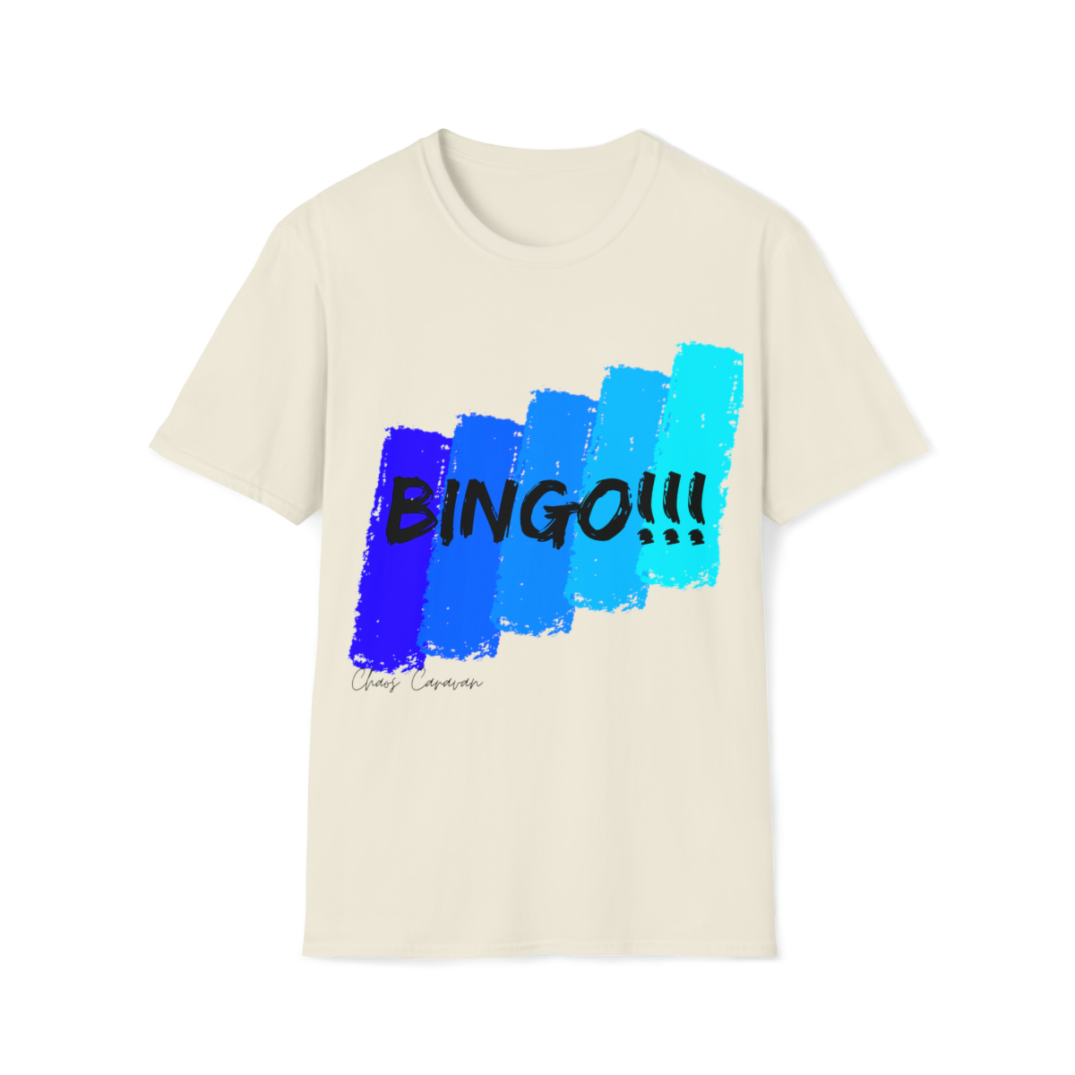 BINGO T-shirt | Bingo Color Slash Unisex Softstyle T-Shirt - Image 10
