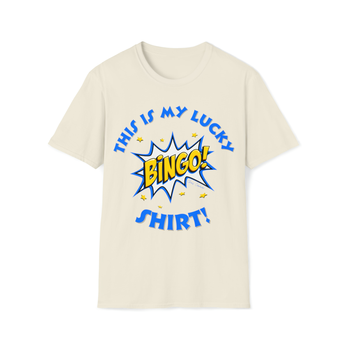 Bingo T-shirt | Lucky Bingo Tee  | This is my Lucky Bingo Unisex Softstyle T-Shirt - Image 10