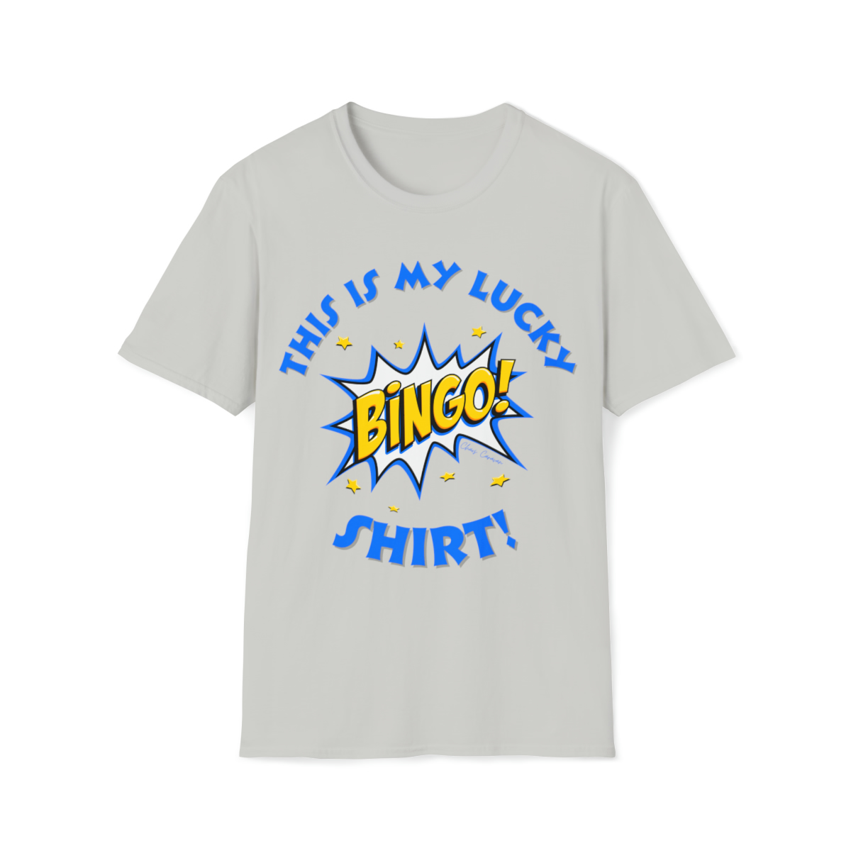 Bingo T-shirt | Lucky Bingo Tee  | This is my Lucky Bingo Unisex Softstyle T-Shirt - Image 7