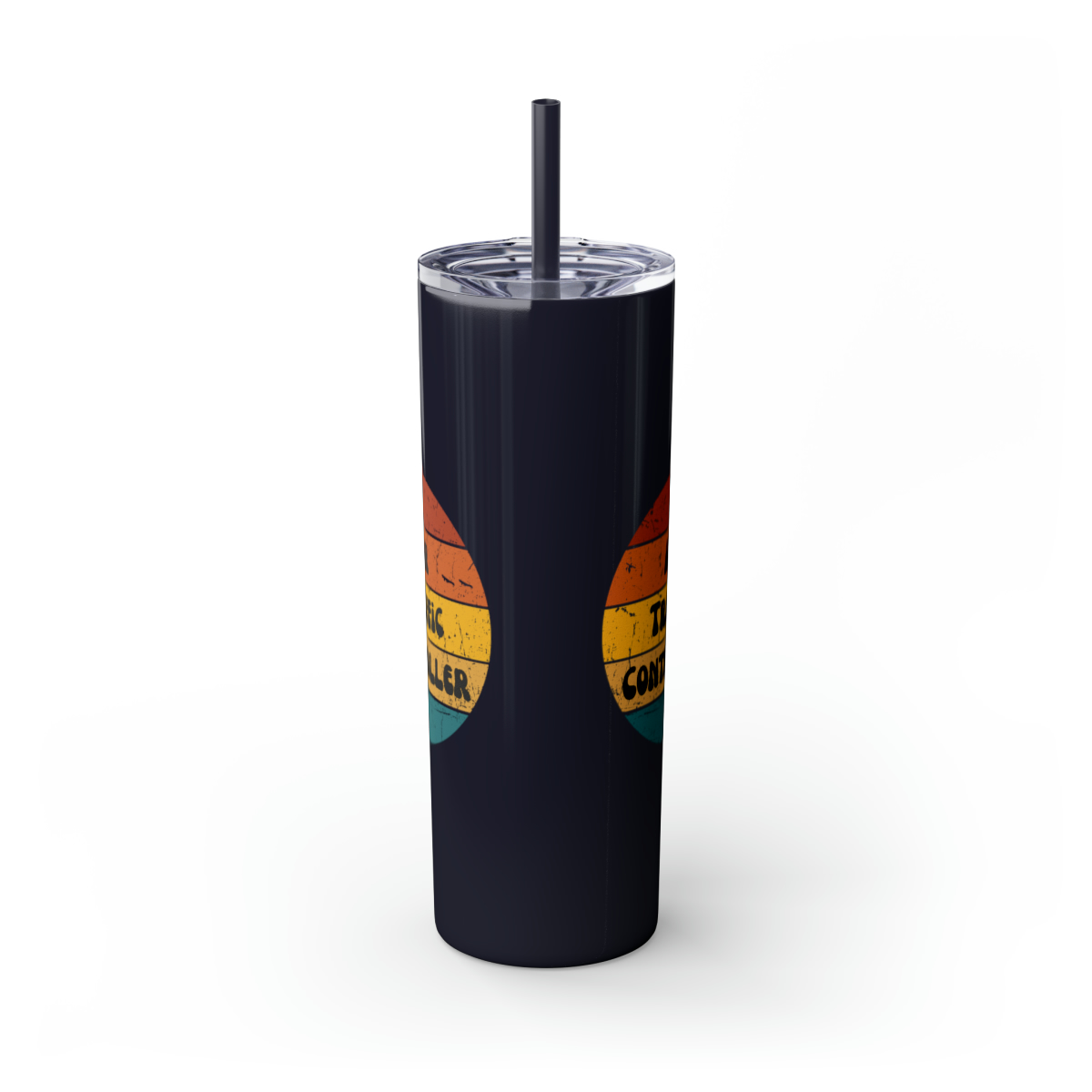 Air Traffic Controller Skinny Tumbler with Straw, 20oz - Image 2