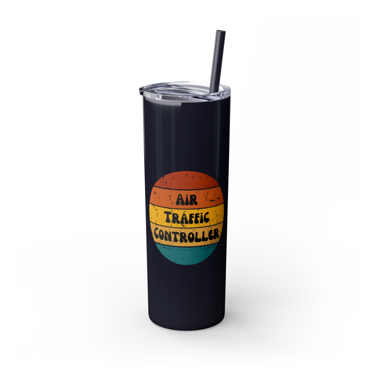 Air Traffic Controller Skinny Tumbler with Straw, 20oz - Image 3