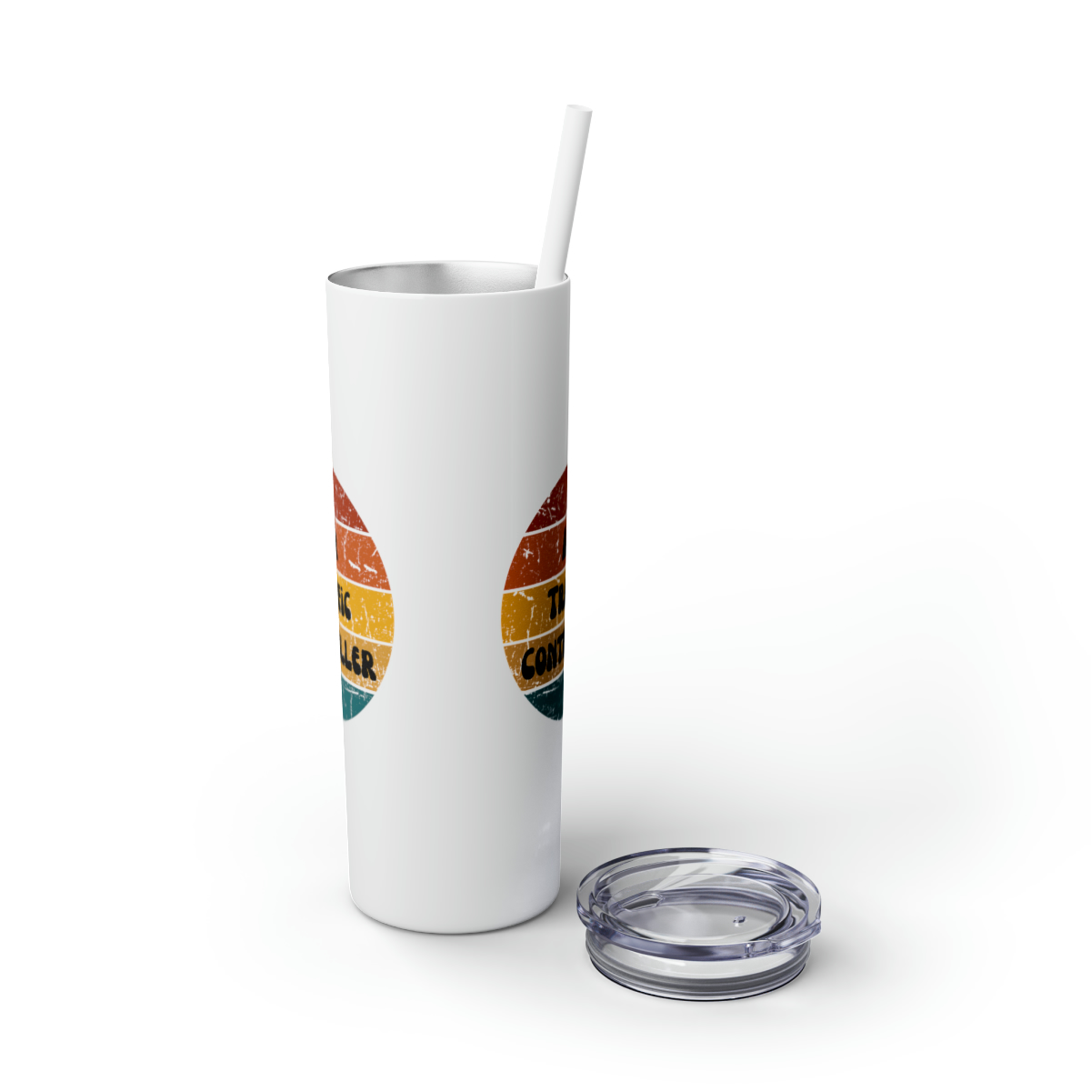 Air Traffic Controller Skinny Tumbler with Straw, 20oz - Image 15