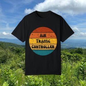 Air Traffic Controller Retro Unisex Garment-Dyed T-shirt