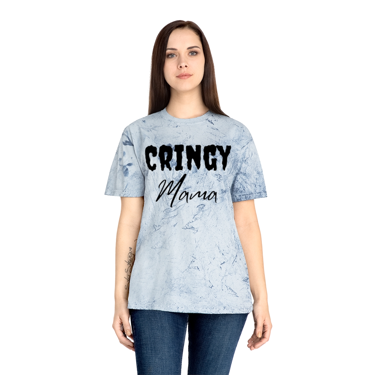 Cringy Mama Tee | Cringy Mama Color Blast T-Shirt - Image 15