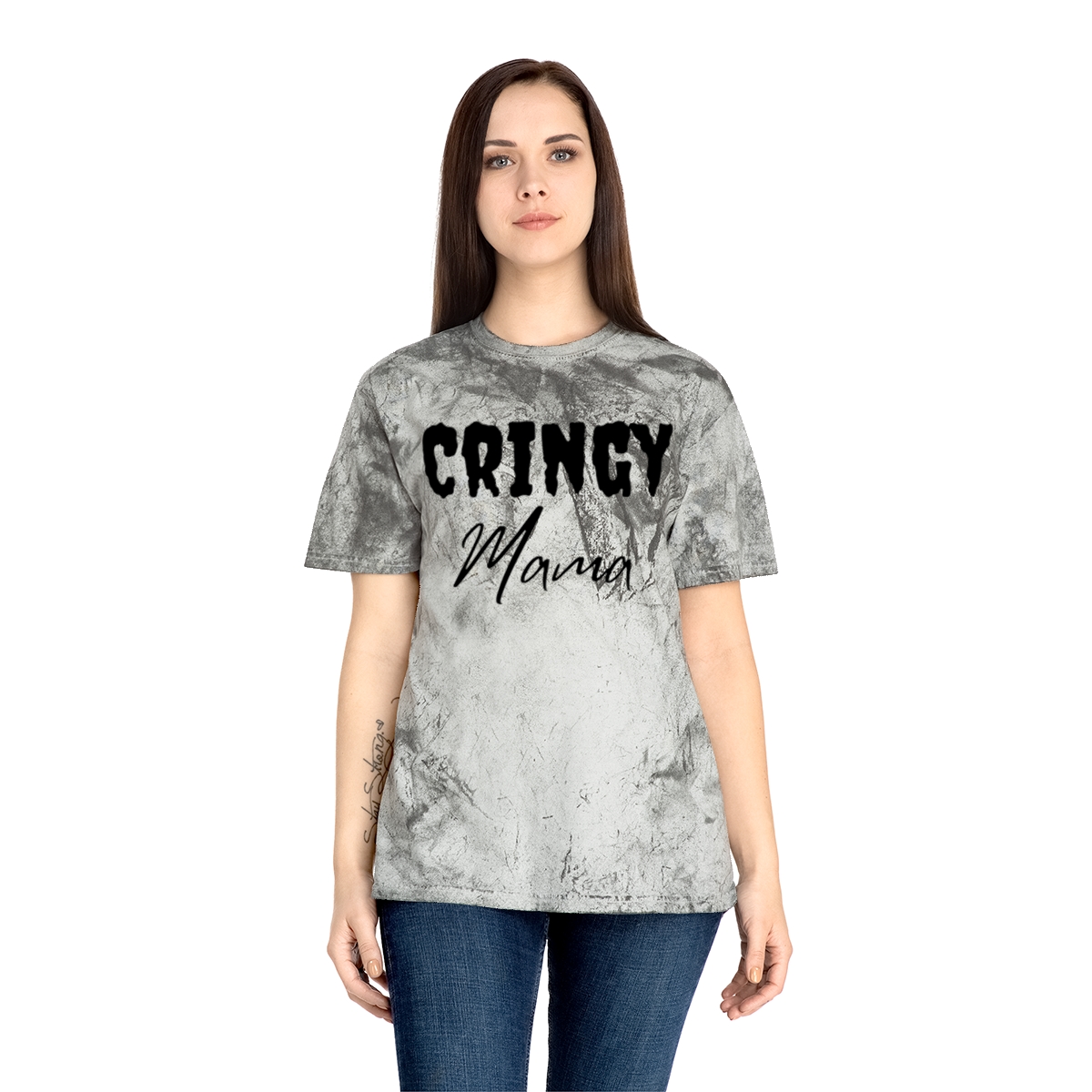 Cringy Mama Tee | Cringy Mama Color Blast T-Shirt - Image 9