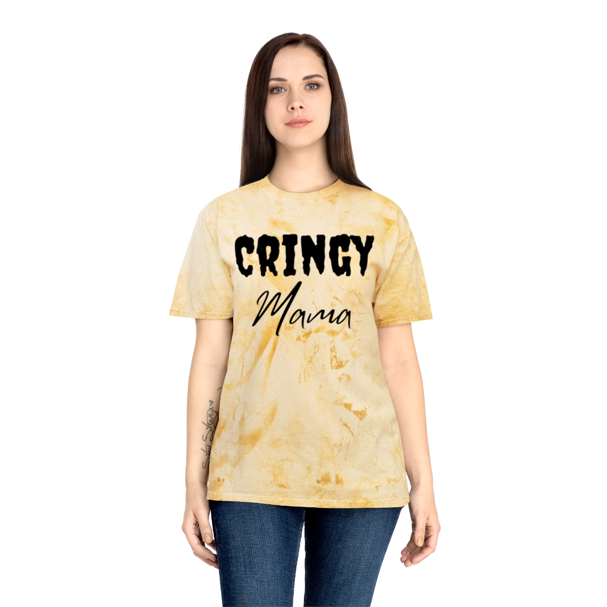 Cringy Mama Tee | Cringy Mama Color Blast T-Shirt - Image 6