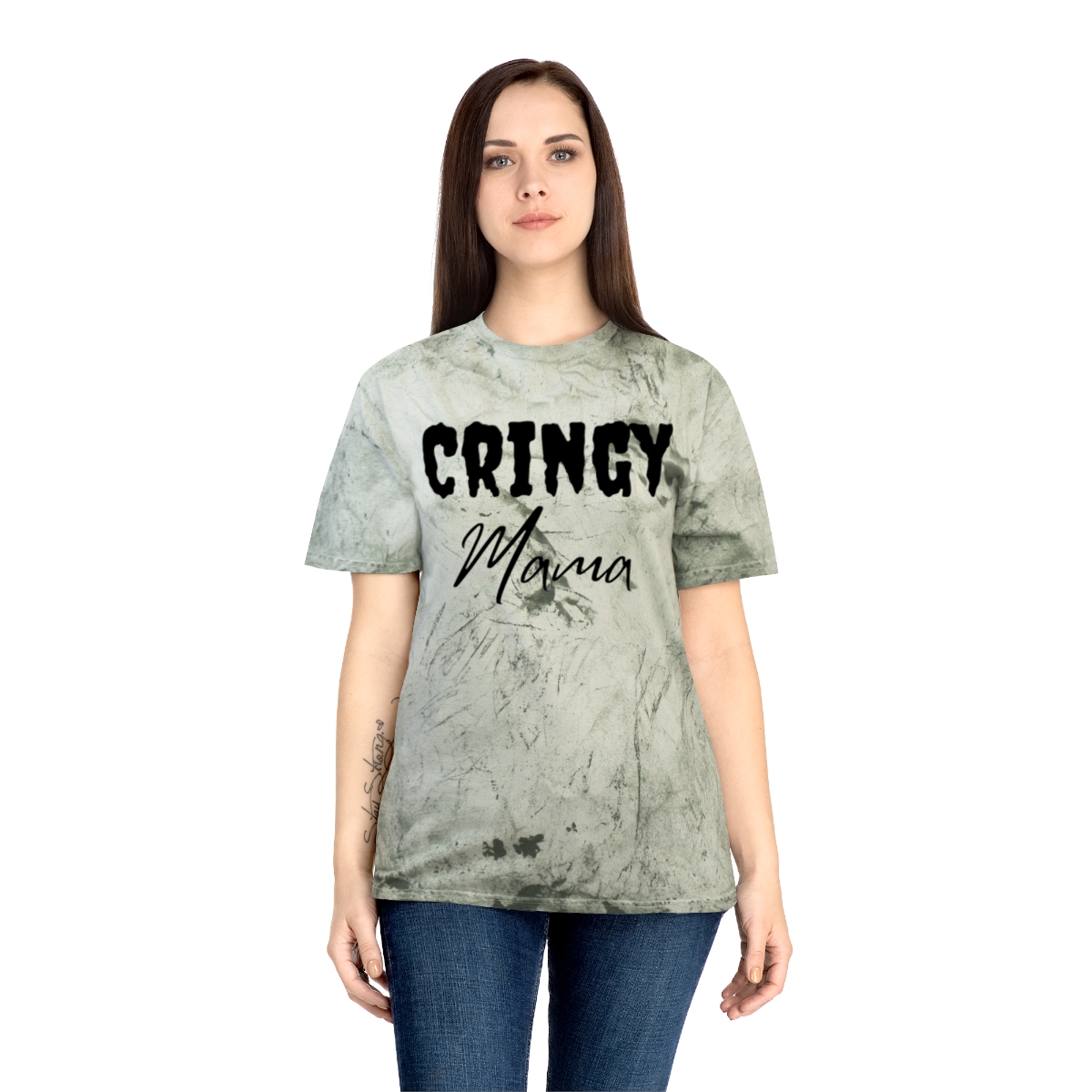 Cringy Mama Tee | Cringy Mama Color Blast T-Shirt - Image 12