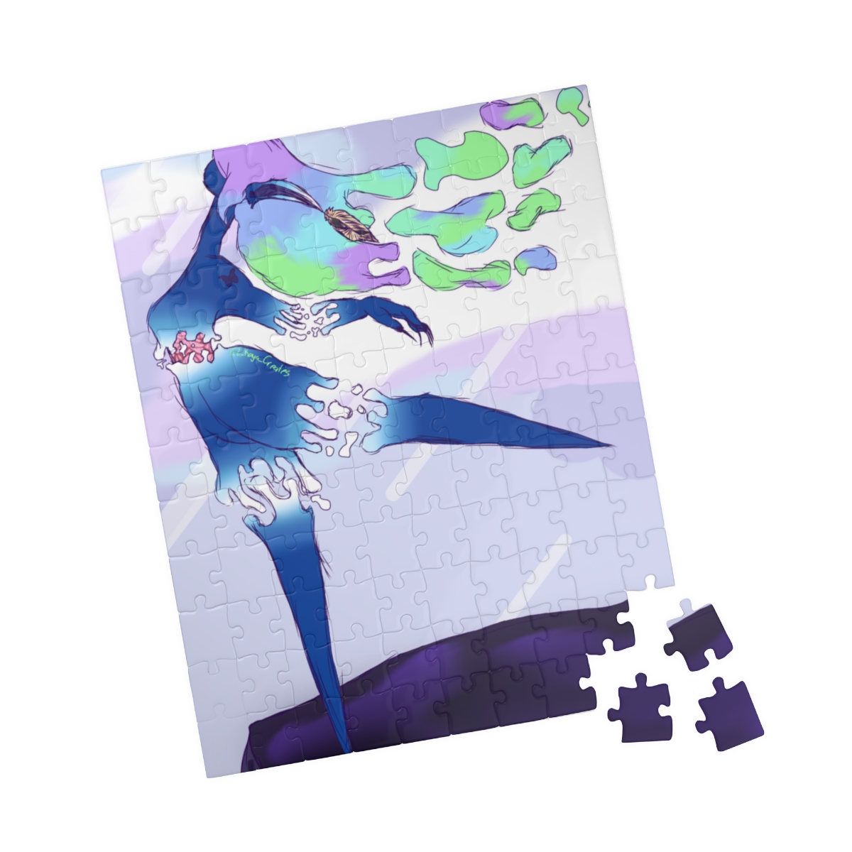 Dance while no one is watching | You are strong enough to get through it | Original Artwork Puzzle (110, 252, 500, 1014-piece) - Image 7