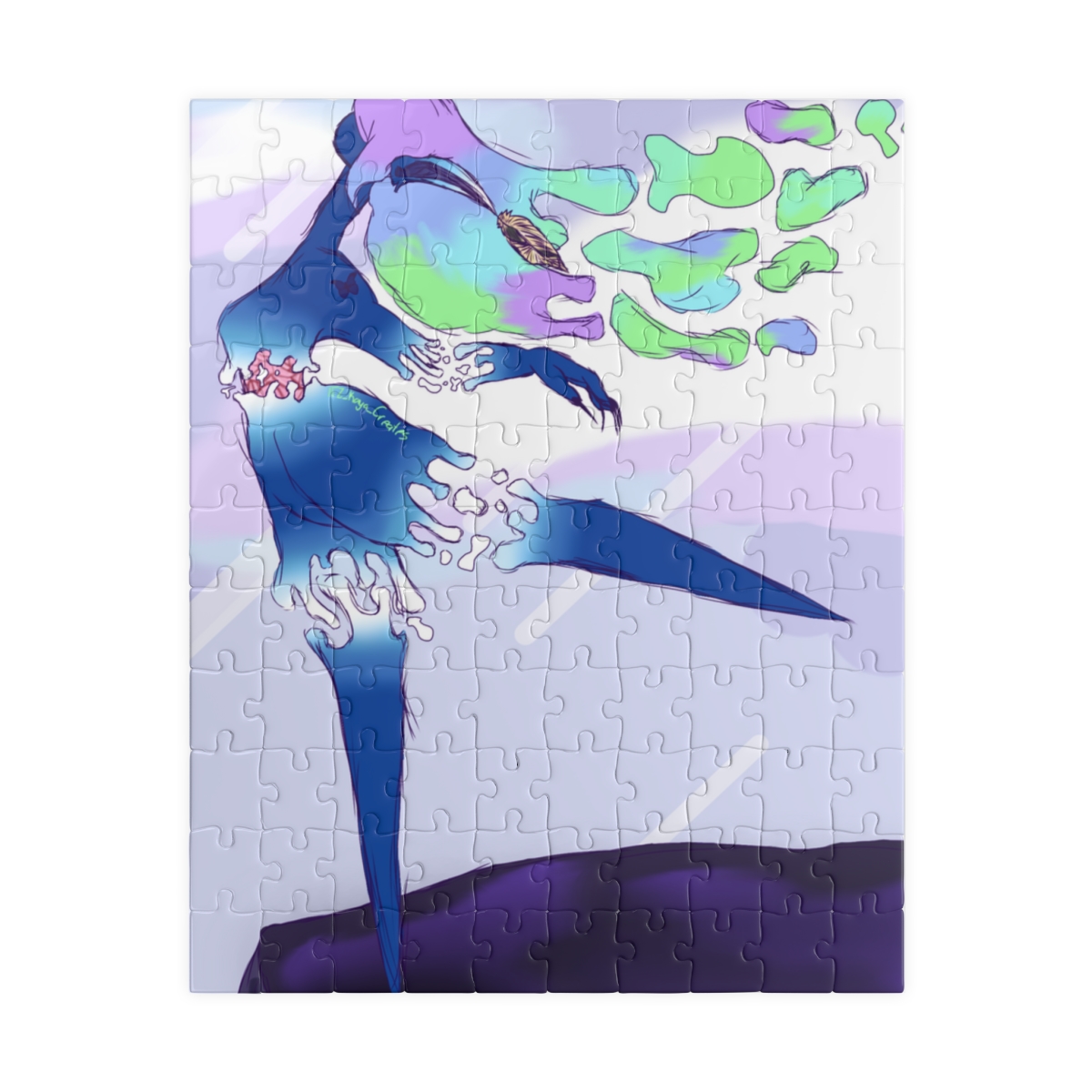 Dance while no one is watching | You are strong enough to get through it | Original Artwork Puzzle (110, 252, 500, 1014-piece) - Image 5