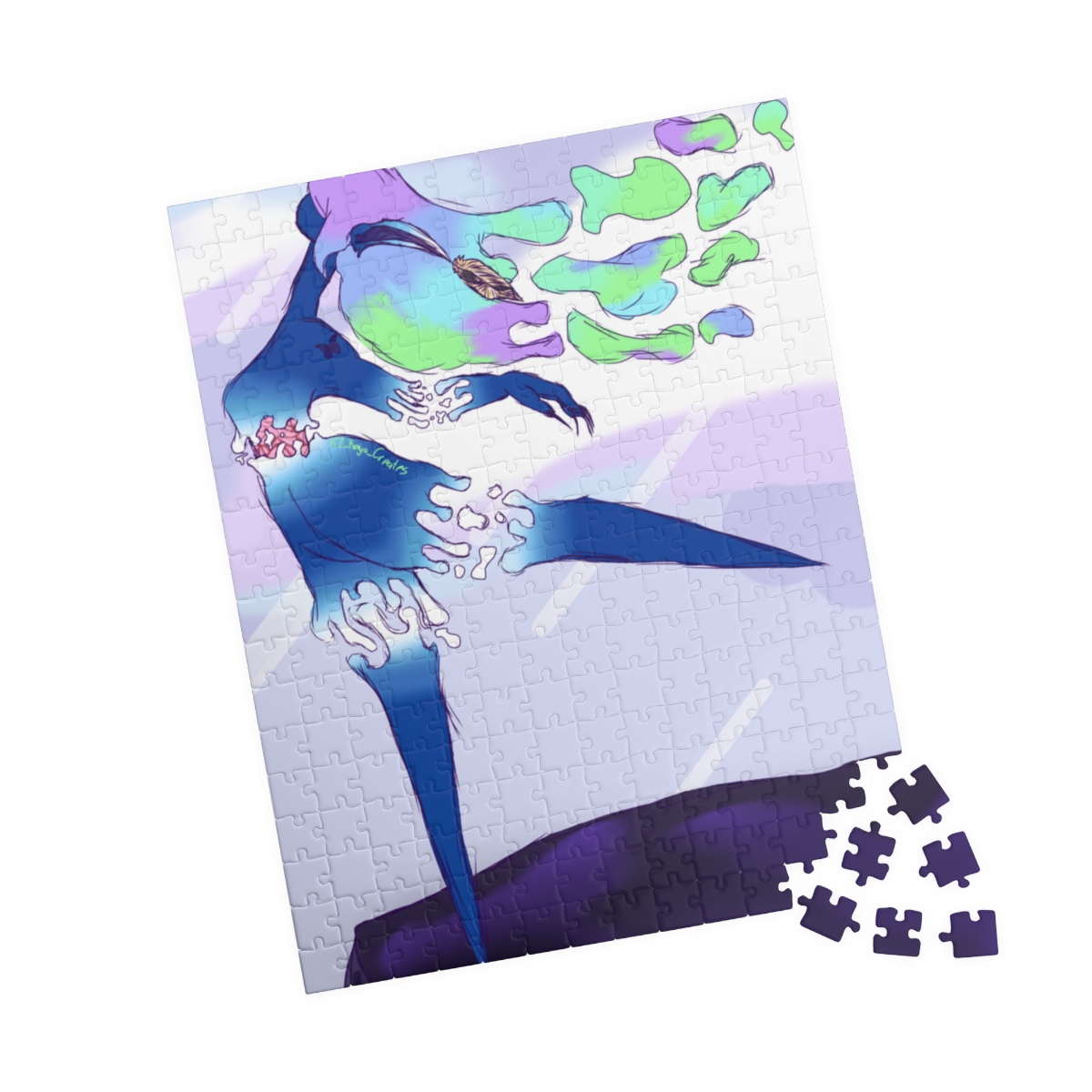 Dance while no one is watching | You are strong enough to get through it | Original Artwork Puzzle (110, 252, 500, 1014-piece) - Image 11