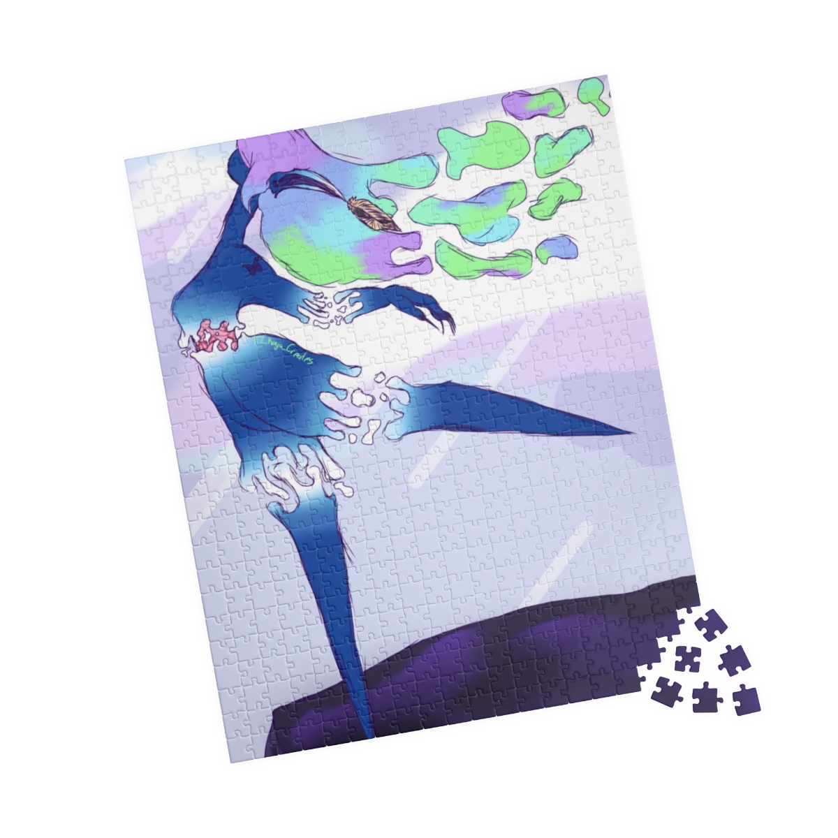 Dance while no one is watching | You are strong enough to get through it | Original Artwork Puzzle (110, 252, 500, 1014-piece) - Image 15