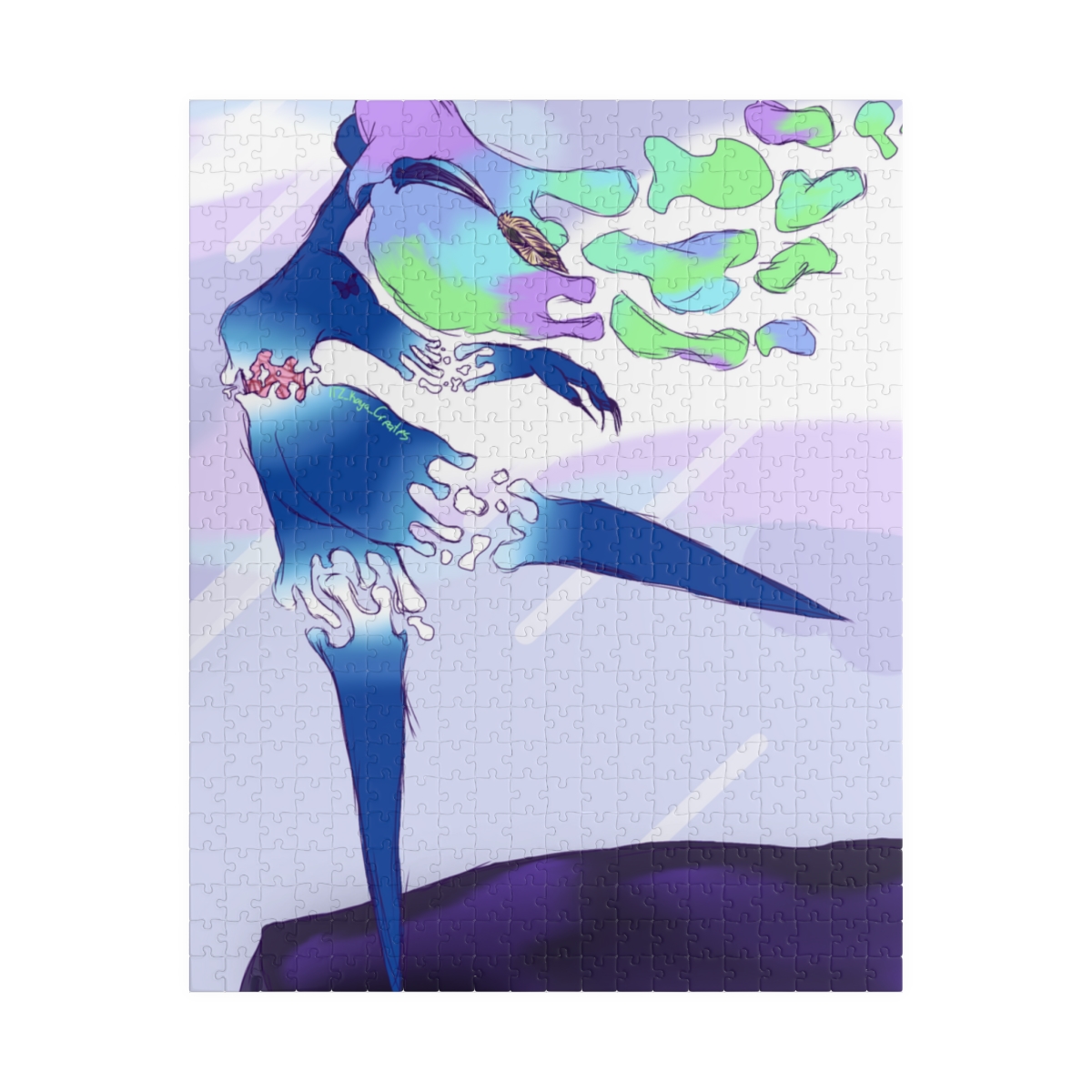 Dance while no one is watching | You are strong enough to get through it | Original Artwork Puzzle (110, 252, 500, 1014-piece) - Image 13