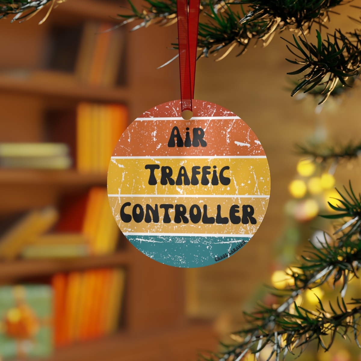 Air Traffic Controller Ornament | Certified Professional Controller | ATC CPC Checkout Gift | ATC CPC Personalized Metal Ornaments - Image 4