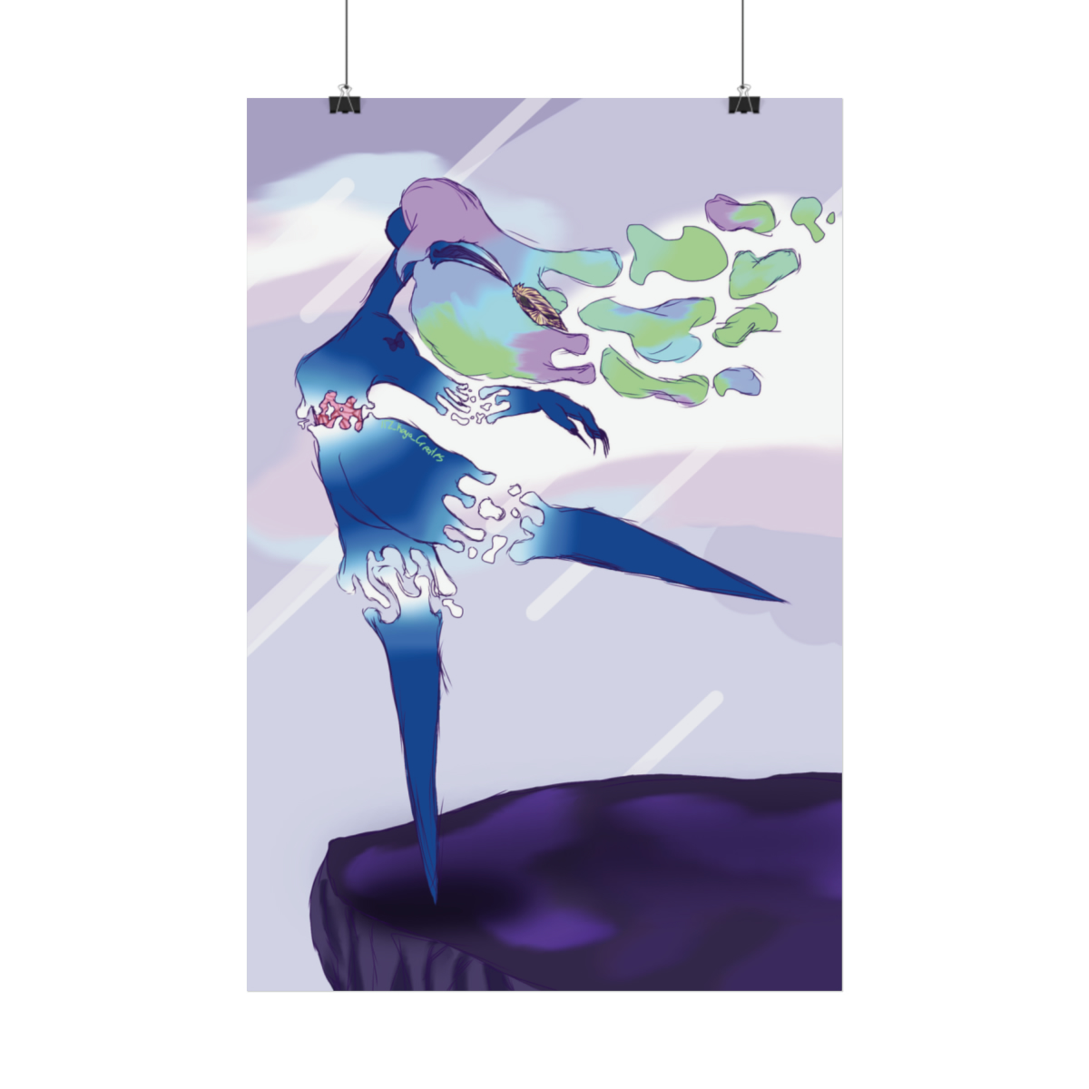 Water Dancer Original Artwork Rolled Posters | Dancer Wall Art | Wall Decoration | Bedroom Poster | Living Room Poster | Bathroom Wall Art - Image 18