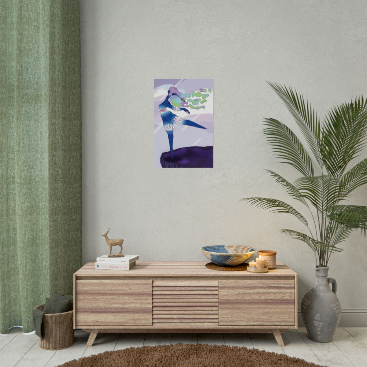 Water Dancer Original Artwork Rolled Posters | Dancer Wall Art | Wall Decoration | Bedroom Poster | Living Room Poster | Bathroom Wall Art - Image 11