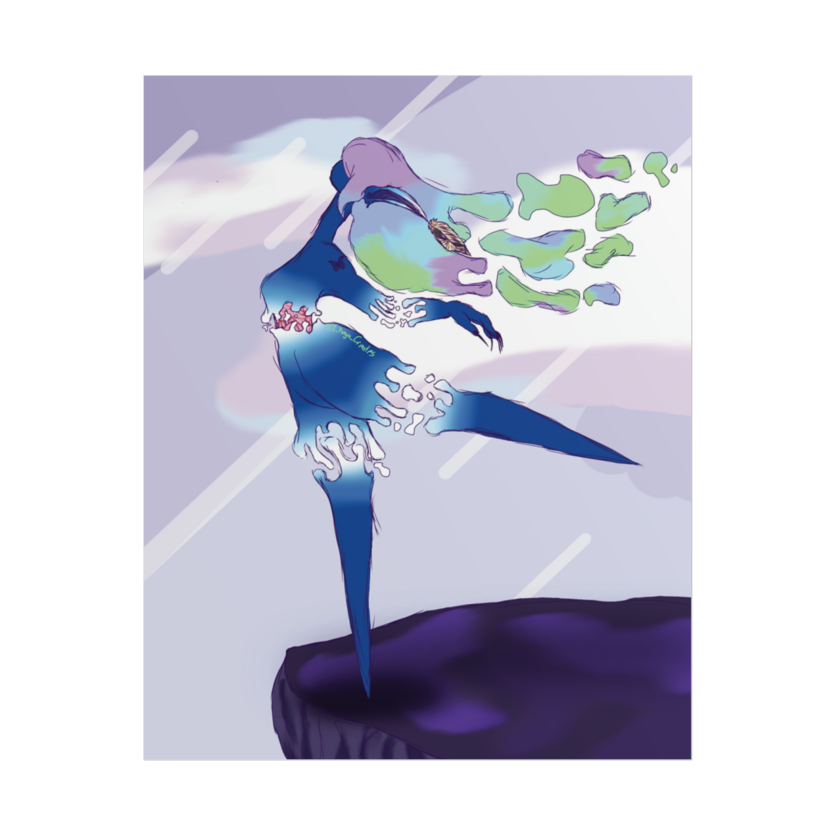 Water Dancer Original Artwork Rolled Posters | Dancer Wall Art | Wall Decoration | Bedroom Poster | Living Room Poster | Bathroom Wall Art - Image 21