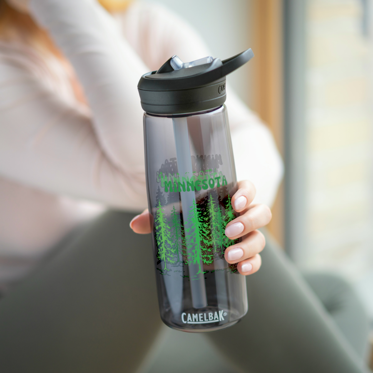 Minnesota CamelBak Eddy®  Water Bottle, 20oz25oz - Minnesota Trees Water Bottle - Image 6