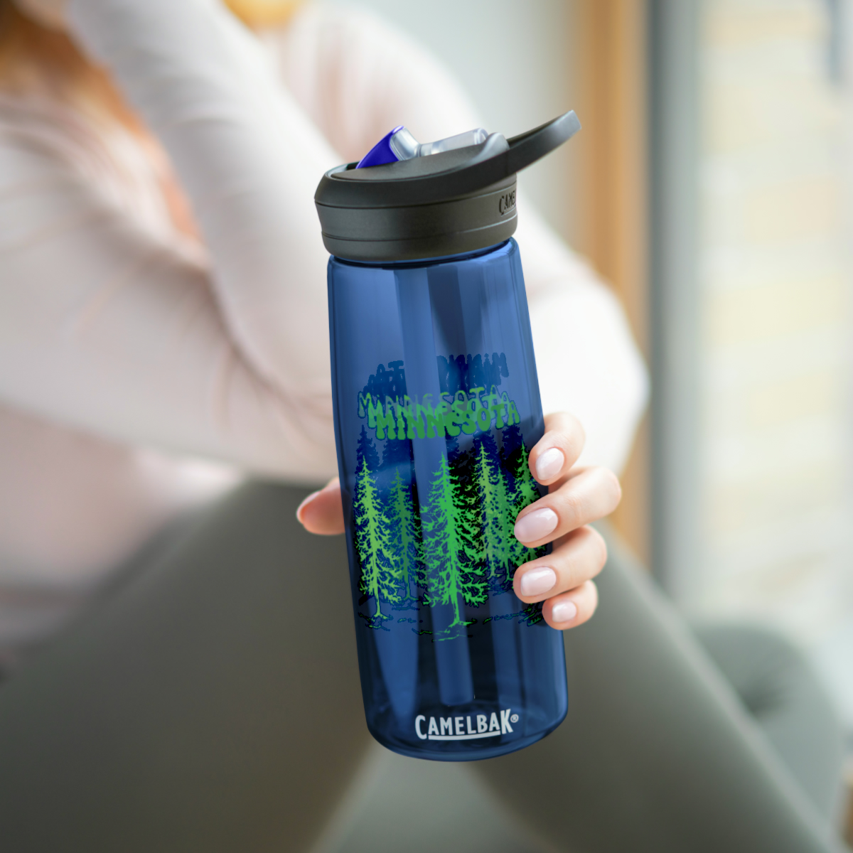 Minnesota CamelBak Eddy®  Water Bottle, 20oz25oz - Minnesota Trees Water Bottle - Image 13