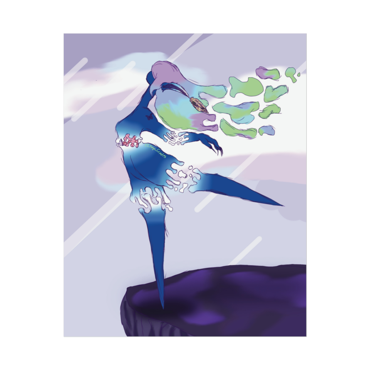 Water Dancer Original Artwork Rolled Posters | Dancer Wall Art | Wall Decoration | Bedroom Poster | Living Room Poster | Bathroom Wall Art - Image 7