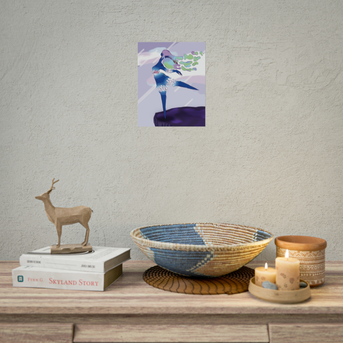 Water Dancer Original Artwork Rolled Posters | Dancer Wall Art | Wall Decoration | Bedroom Poster | Living Room Poster | Bathroom Wall Art - Image 10