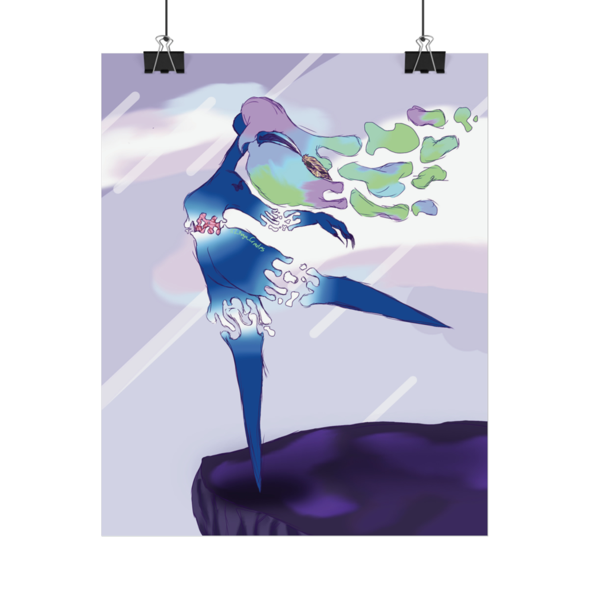 Water Dancer Original Artwork Rolled Posters | Dancer Wall Art | Wall Decoration | Bedroom Poster | Living Room Poster | Bathroom Wall Art - Image 13