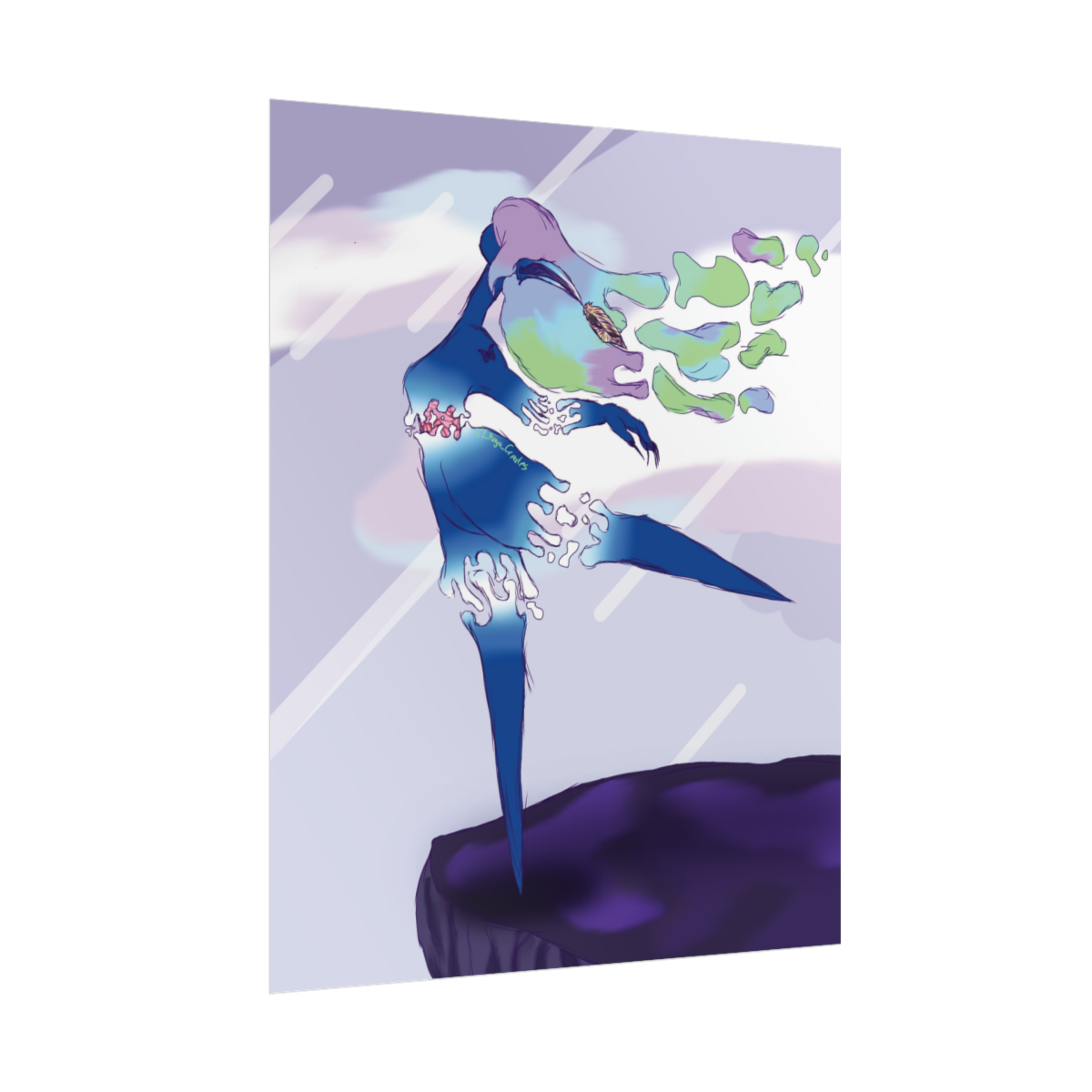 Water Dancer Original Artwork Rolled Posters | Dancer Wall Art | Wall Decoration | Bedroom Poster | Living Room Poster | Bathroom Wall Art - Image 14