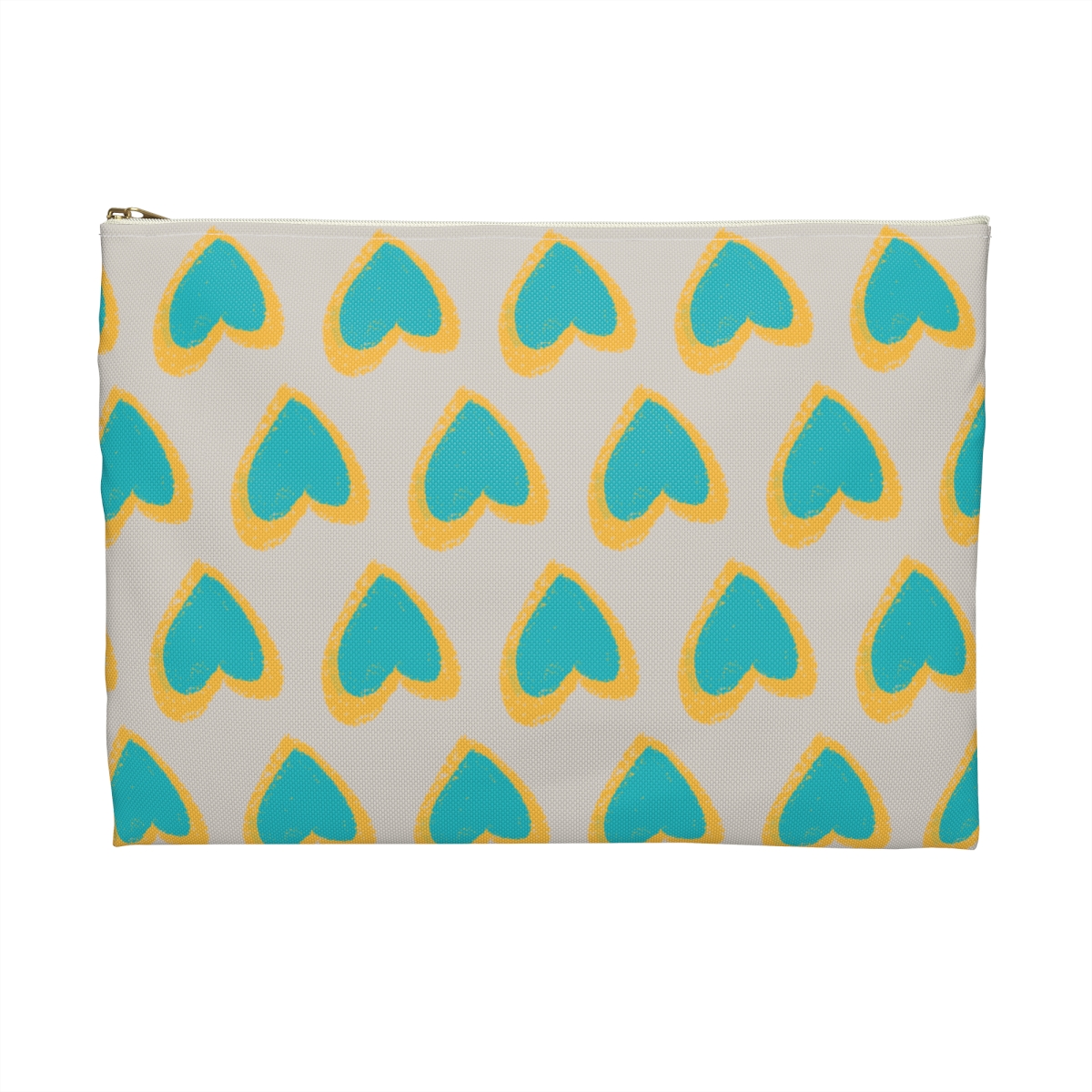 Hearts Zipper Pouch | Gift for Her | Purse Organizer | Makeup Bag | Pencil Case - Image 6