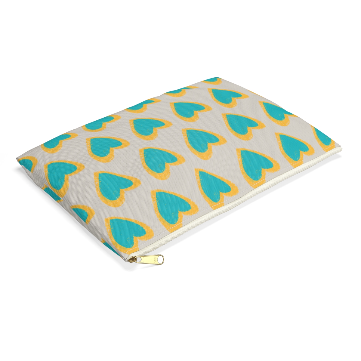 Hearts Zipper Pouch | Gift for Her | Purse Organizer | Makeup Bag | Pencil Case - Image 7