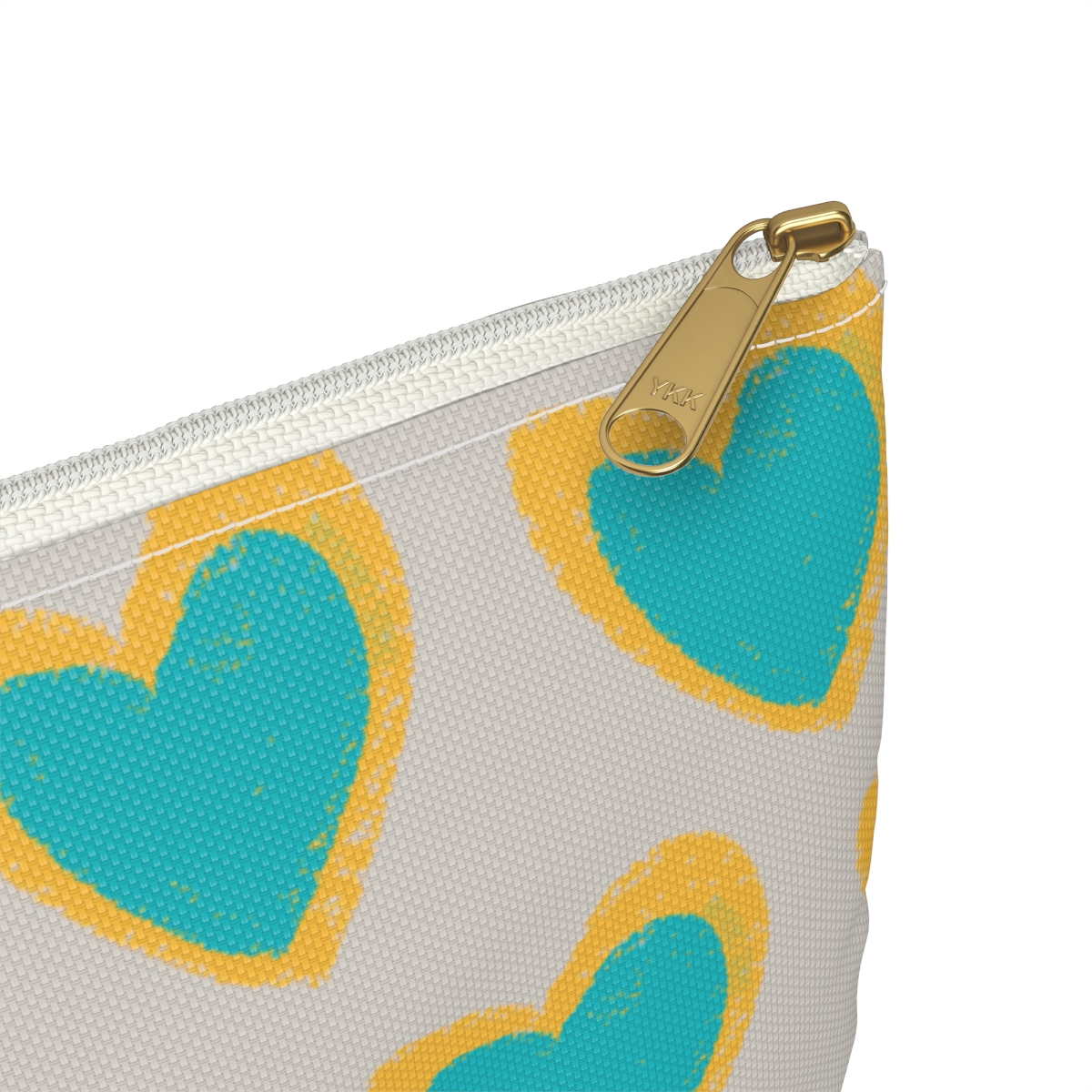 Hearts Zipper Pouch | Gift for Her | Purse Organizer | Makeup Bag | Pencil Case - Image 8