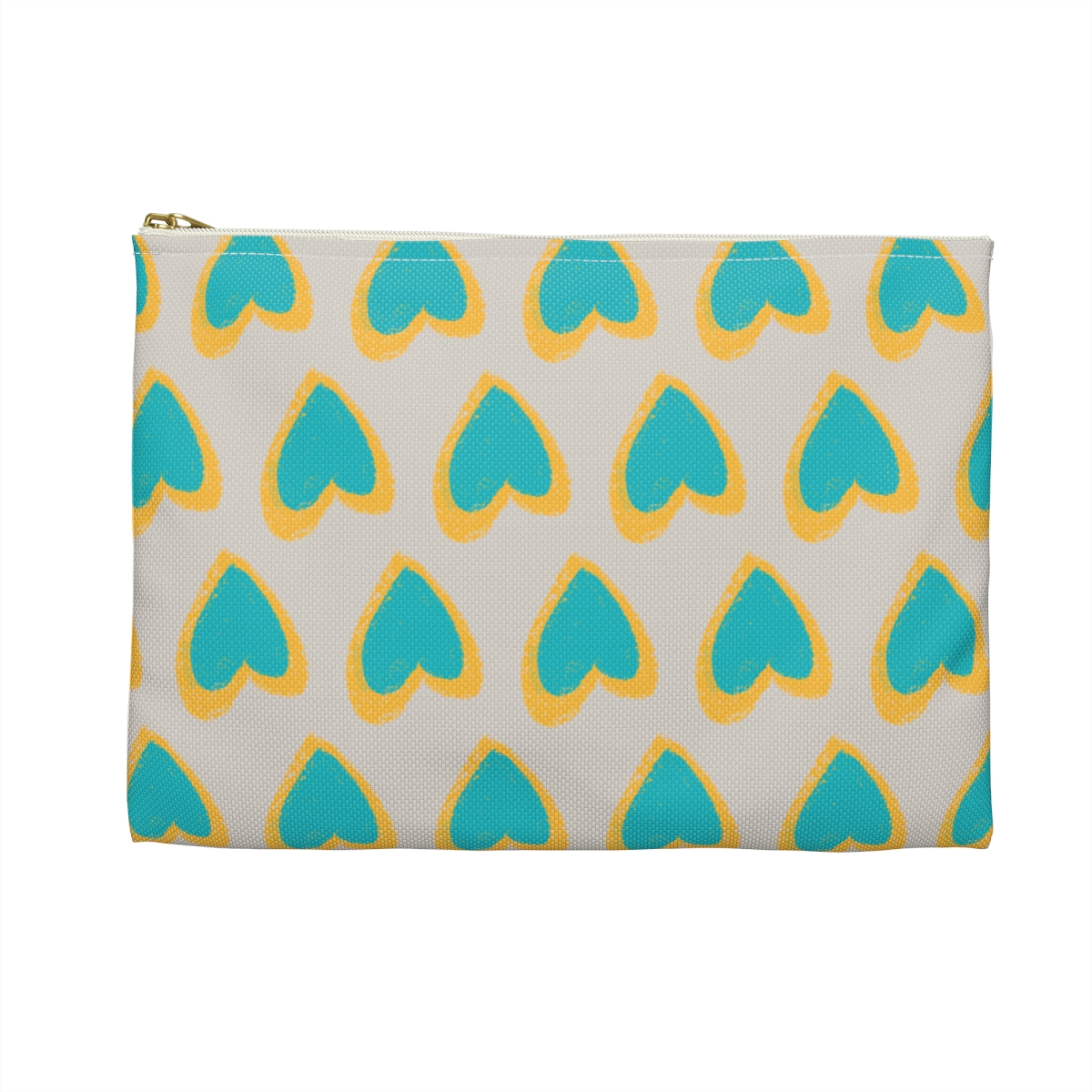 Hearts Zipper Pouch | Gift for Her | Purse Organizer | Makeup Bag | Pencil Case - Image 2