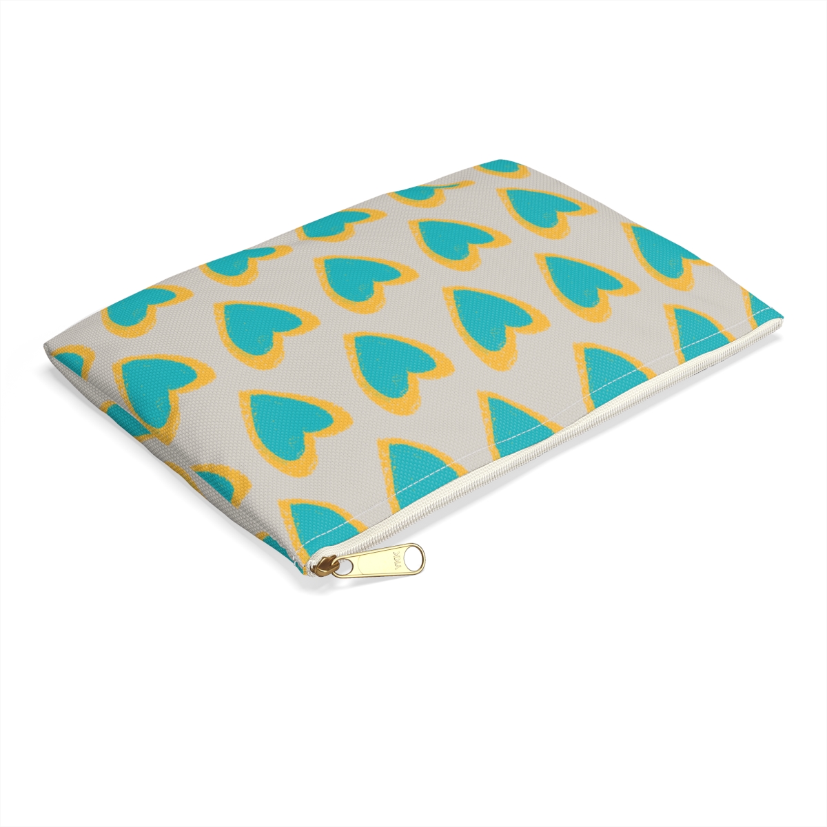 Hearts Zipper Pouch | Gift for Her | Purse Organizer | Makeup Bag | Pencil Case - Image 3