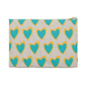 Hearts Zipper Pouch | Gift for Her | Purse Organizer | Makeup Bag | Pencil Case