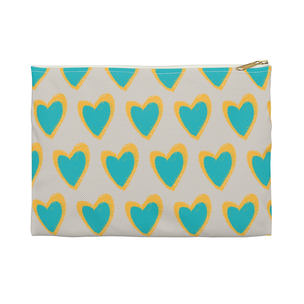 Hearts Zipper Pouch | Gift for Her | Purse Organizer | Makeup Bag | Pencil Case