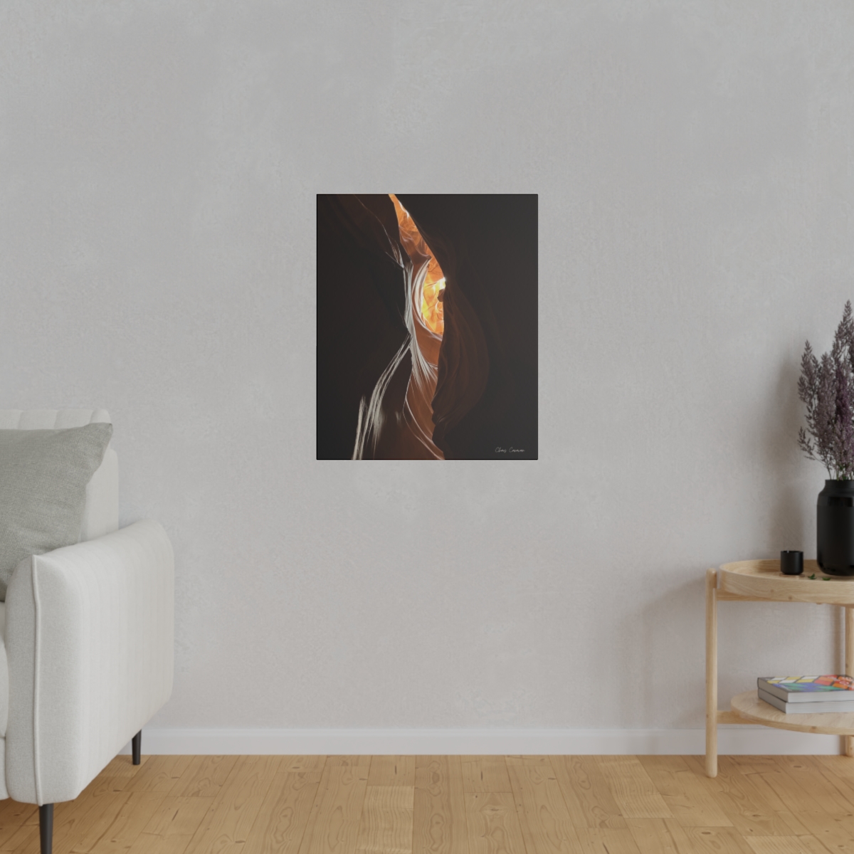 Eye See You at Upper Antelope Canyon Matte Canvas, Stretched, 0.75" | Antelope Canyon Wall Art | Mystic Eye Nature Photo - Image 11