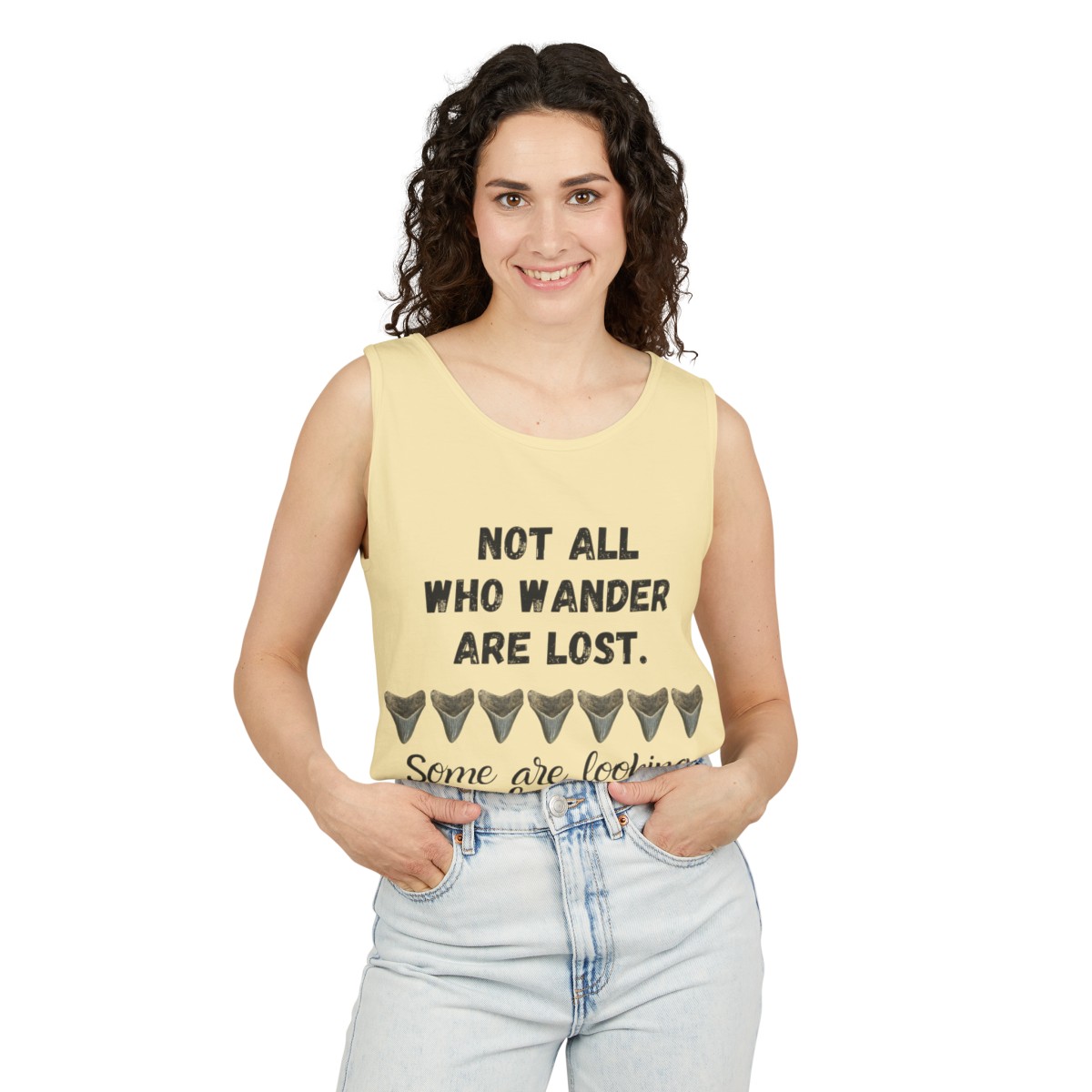 Shark Tooth Unisex Tank Top | Shark Tooth Hunter Shirt | Fossil Hunter Tank | Shark Tooth Gift - Image 3