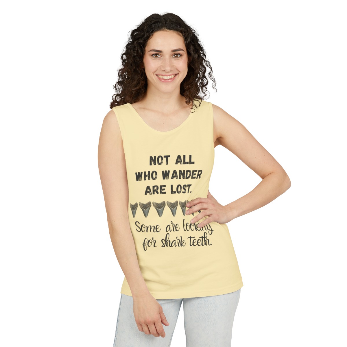Shark Tooth Unisex Tank Top | Shark Tooth Hunter Shirt | Fossil Hunter Tank | Shark Tooth Gift - Image 5