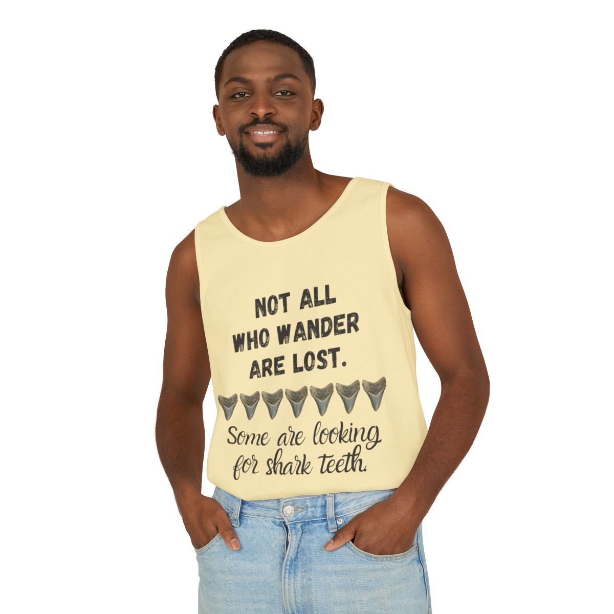 Shark Tooth Unisex Tank Top | Shark Tooth Hunter Shirt | Fossil Hunter Tank | Shark Tooth Gift - Image 8