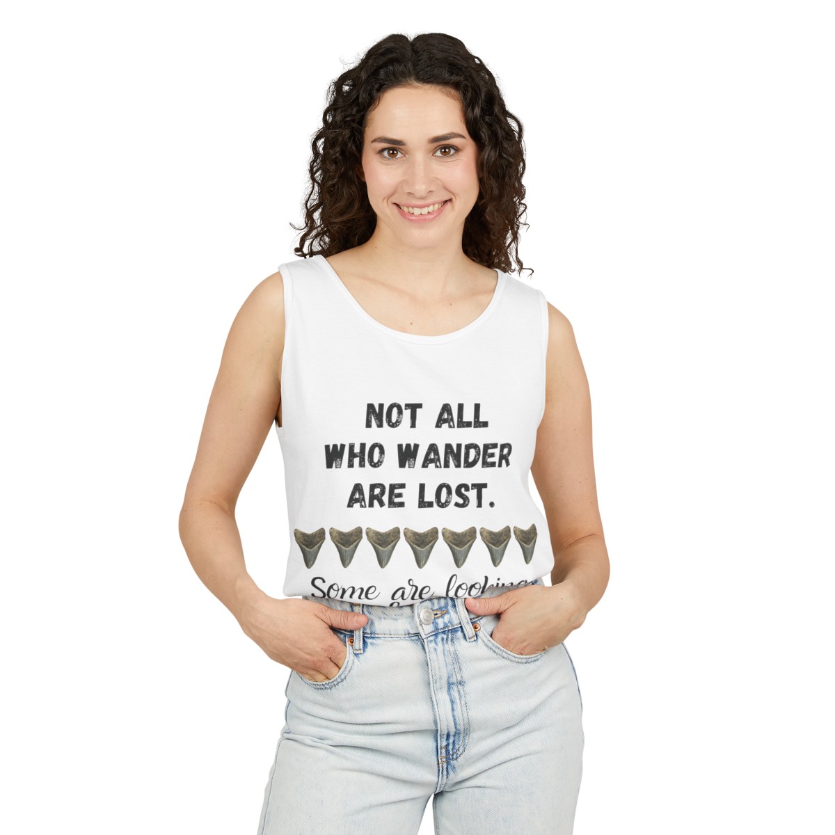 Shark Tooth Unisex Tank Top | Shark Tooth Hunter Shirt | Fossil Hunter Tank | Shark Tooth Gift - Image 11